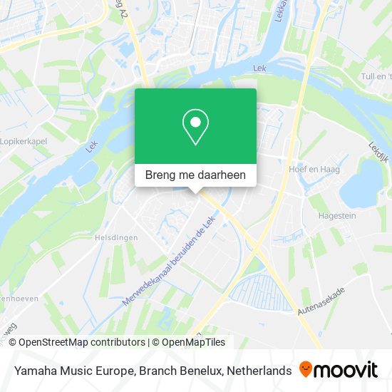 Yamaha Music Europe, Branch Benelux kaart