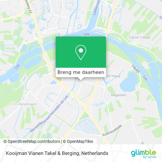 Kooijman Vianen Takel & Berging kaart