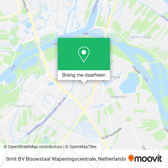 Smit BV Bouwstaal Wapeningscentrale kaart