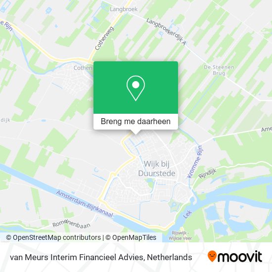 van Meurs Interim Financieel Advies kaart