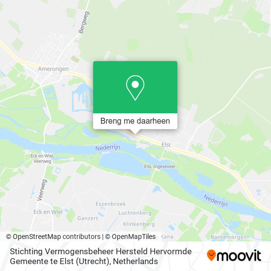 Stichting Vermogensbeheer Hersteld Hervormde Gemeente te Elst (Utrecht) kaart