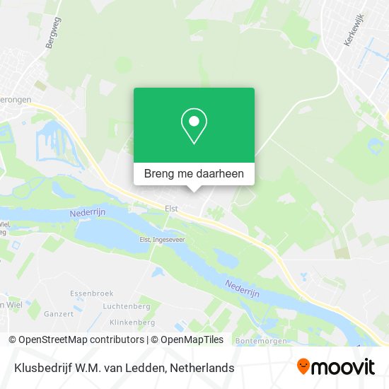 Klusbedrijf W.M. van Ledden kaart