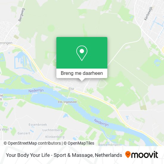 Your Body Your Life - Sport & Massage kaart
