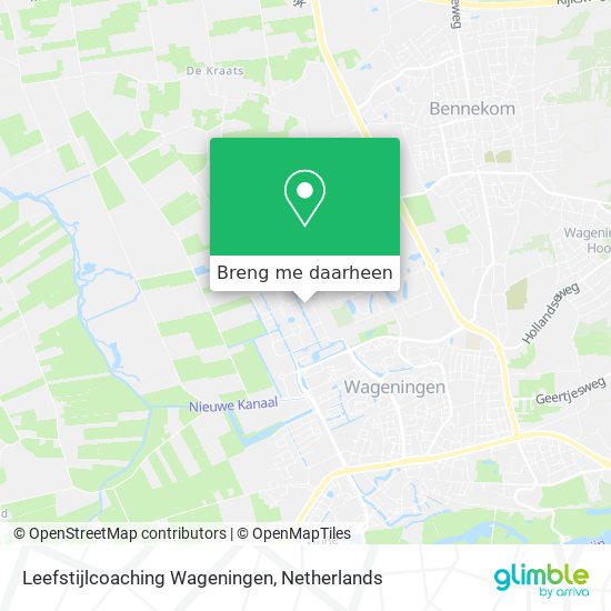 Leefstijlcoaching Wageningen kaart