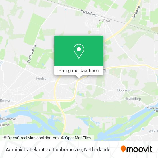 Administratiekantoor Lubberhuizen kaart