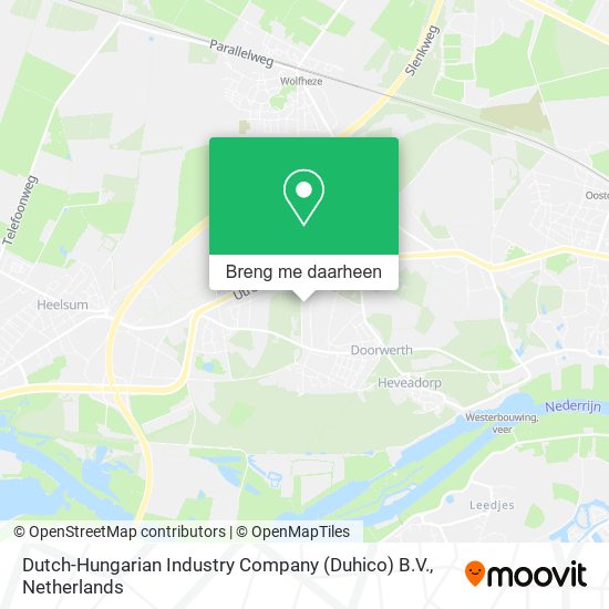 Dutch-Hungarian Industry Company (Duhico) B.V. kaart