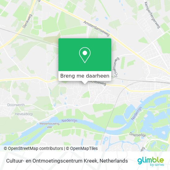 Cultuur- en Ontmoetingscentrum Kreek kaart