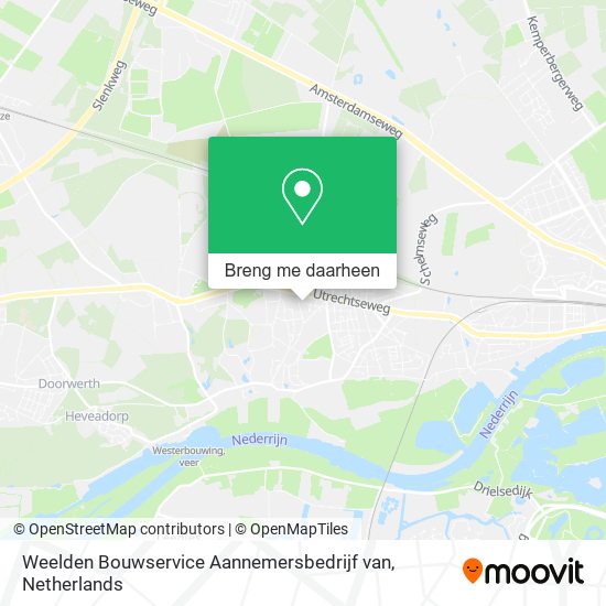 Weelden Bouwservice Aannemersbedrijf van kaart