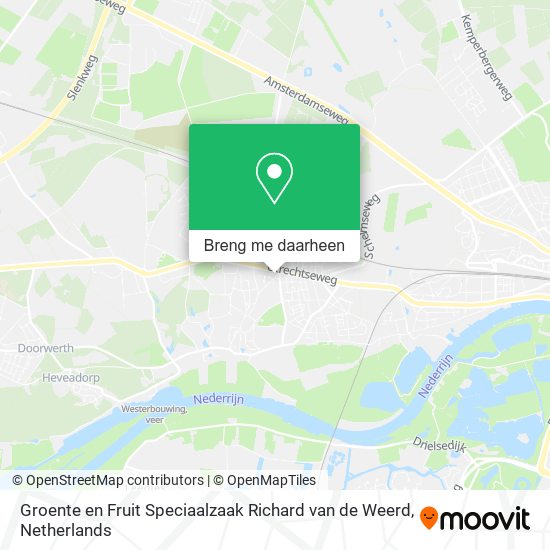 Groente en Fruit Speciaalzaak Richard van de Weerd kaart