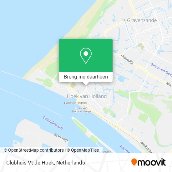 Clubhuis Vt de Hoek kaart