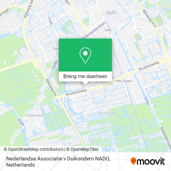 Nederlandse Associatie v Duikondern NADO kaart