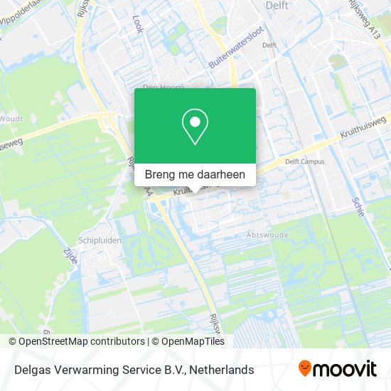 Delgas Verwarming Service B.V. kaart