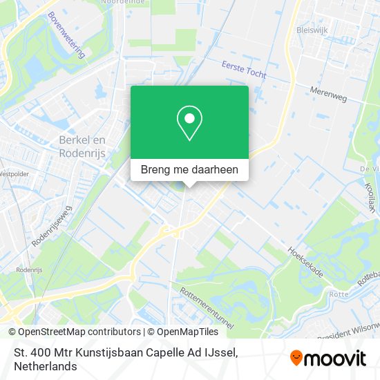 St. 400 Mtr Kunstijsbaan Capelle Ad IJssel kaart