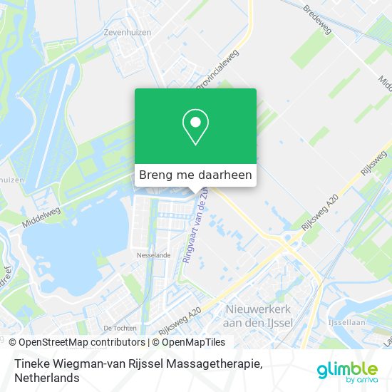 Tineke Wiegman-van Rijssel Massagetherapie kaart