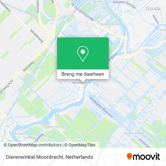 Dierenwinkel Moordrecht kaart