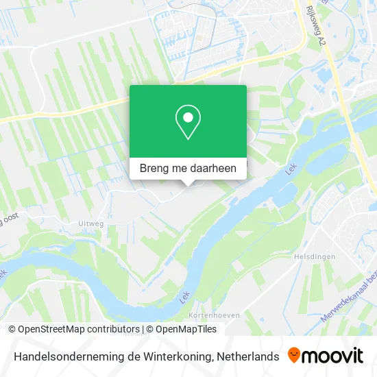 Handelsonderneming de Winterkoning kaart