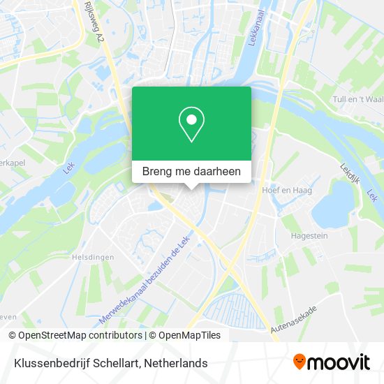 Klussenbedrijf Schellart kaart