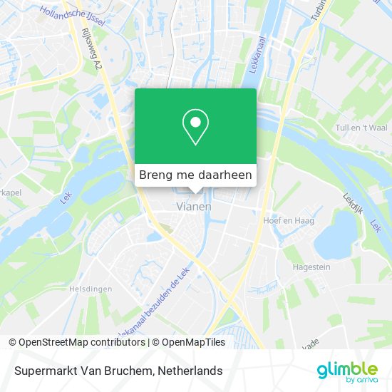 Supermarkt Van Bruchem kaart