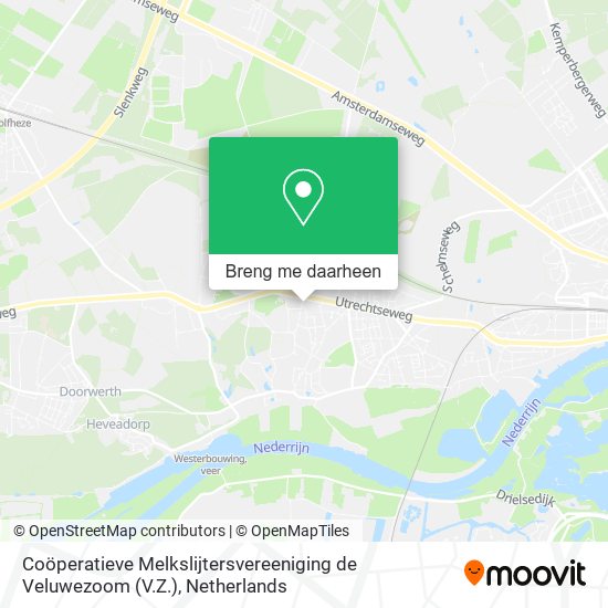 Coöperatieve Melkslijtersvereeniging de Veluwezoom (V.Z.) kaart