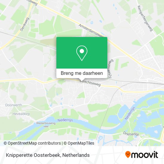 Knipperette Oosterbeek kaart