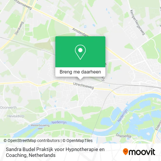 Sandra Budel Praktijk voor Hypnotherapie en Coaching kaart