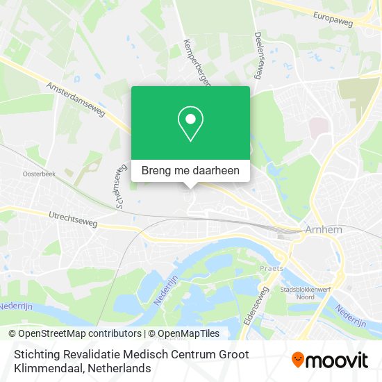 Stichting Revalidatie Medisch Centrum Groot Klimmendaal kaart