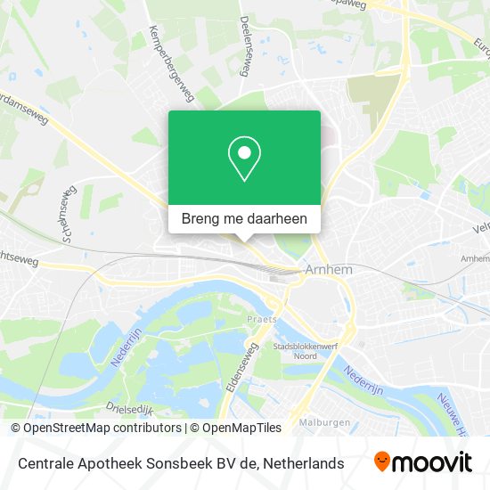 Centrale Apotheek Sonsbeek BV de kaart