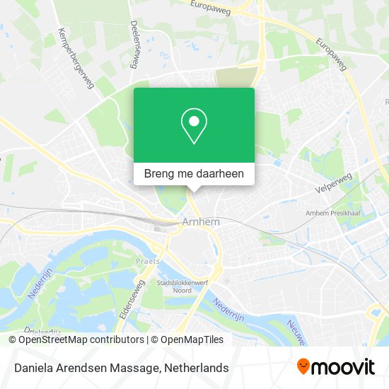 Daniela Arendsen Massage kaart