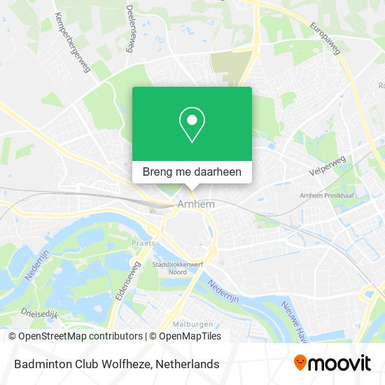Badminton Club Wolfheze kaart