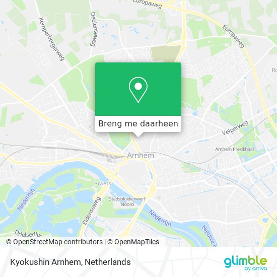 Kyokushin Arnhem kaart