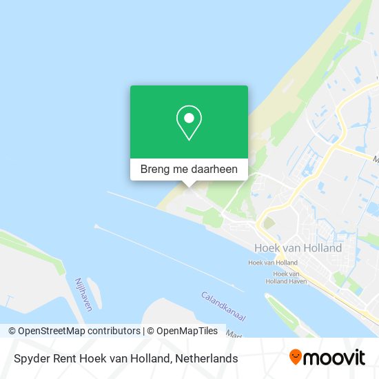 Spyder Rent Hoek van Holland kaart