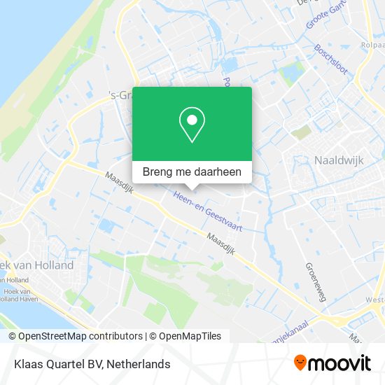 Klaas Quartel BV kaart