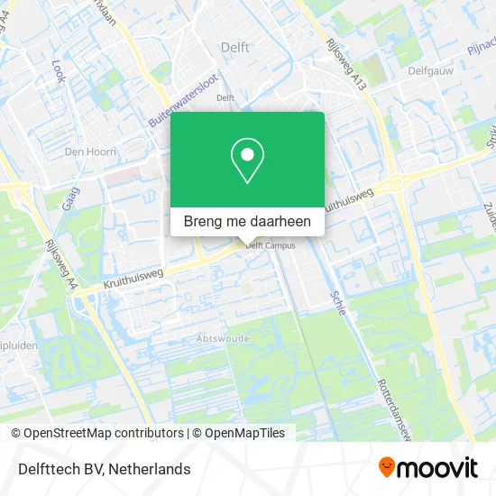 Delfttech BV kaart