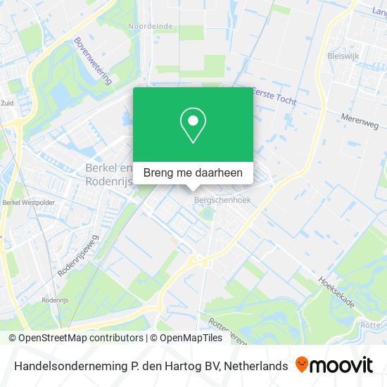 Handelsonderneming P. den Hartog BV kaart