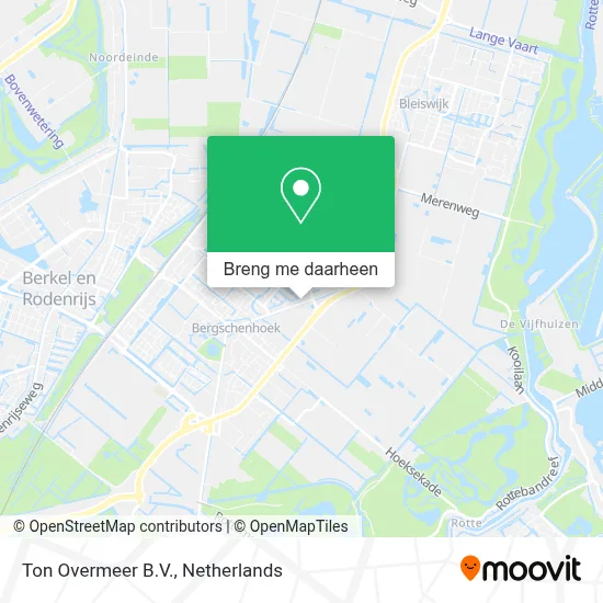 Ton Overmeer B.V. kaart
