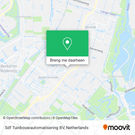 Sdf Tuinbouwautomatisering BV kaart