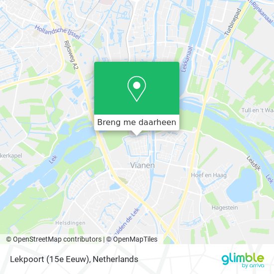 Lekpoort (15e Eeuw) kaart