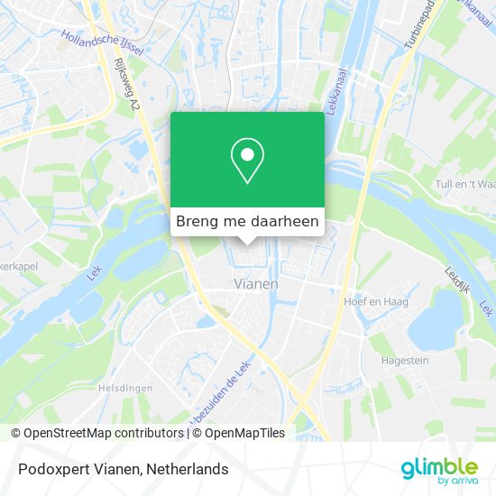 Podoxpert Vianen kaart