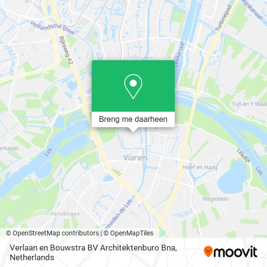Verlaan en Bouwstra BV Architektenburo Bna kaart