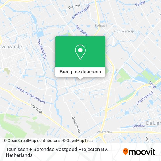 Teunissen + Berendse Vastgoed Projecten BV kaart