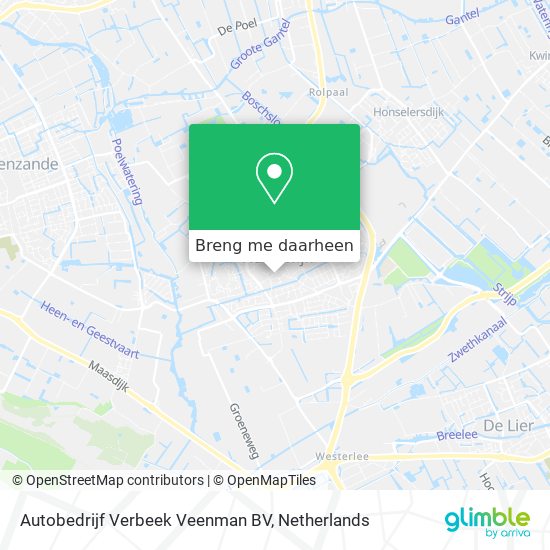 Autobedrijf Verbeek Veenman BV kaart