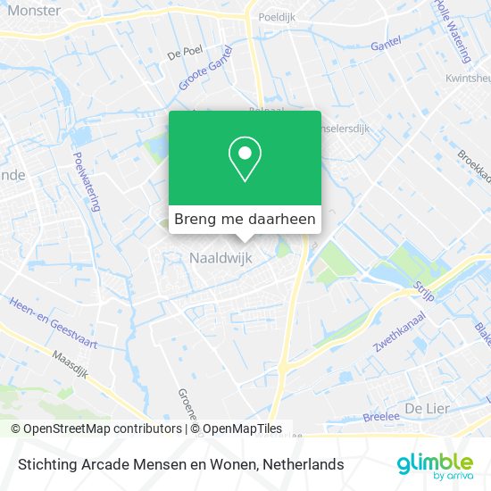 Stichting Arcade Mensen en Wonen kaart