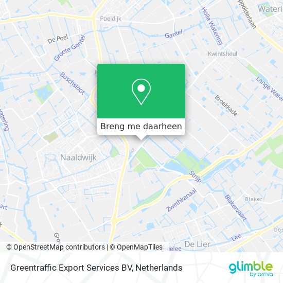 Greentraffic Export Services BV kaart