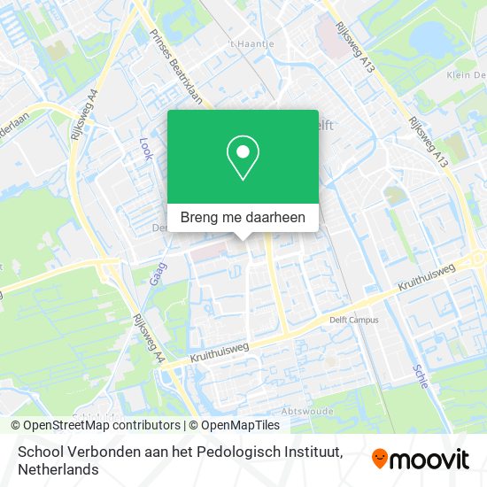 School Verbonden aan het Pedologisch Instituut kaart