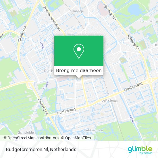 Budgetcremeren.Nl kaart