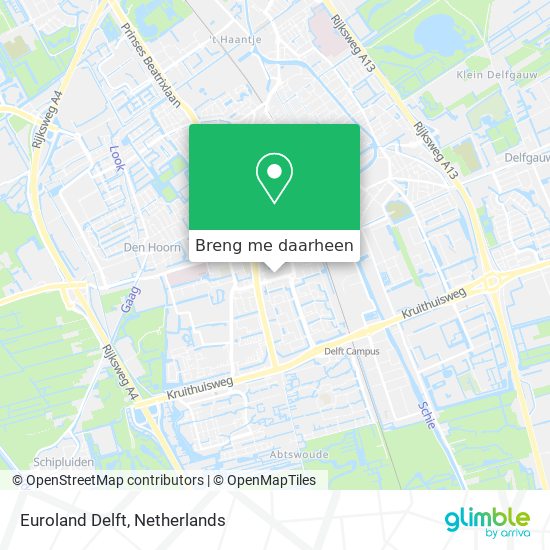 Euroland Delft kaart