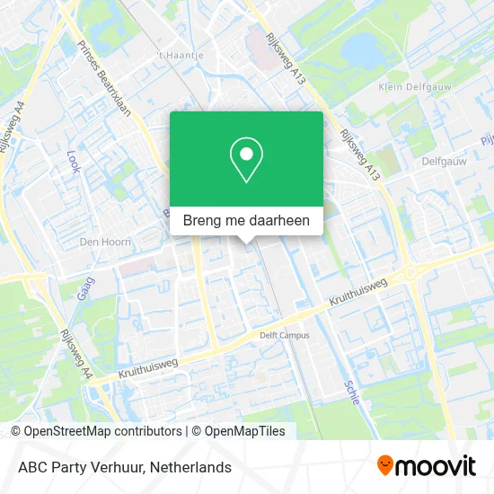 ABC Party Verhuur kaart