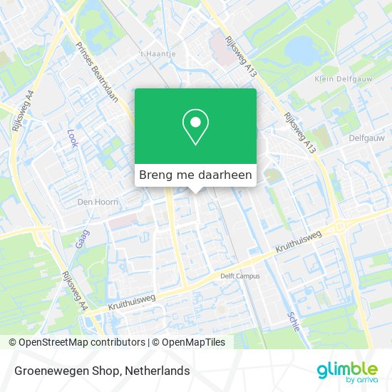 Groenewegen Shop kaart