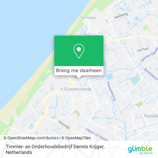 Timmer- en Onderhoudsbedrijf Dennis Krijger kaart