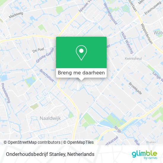 Onderhoudsbedrijf Stanley kaart